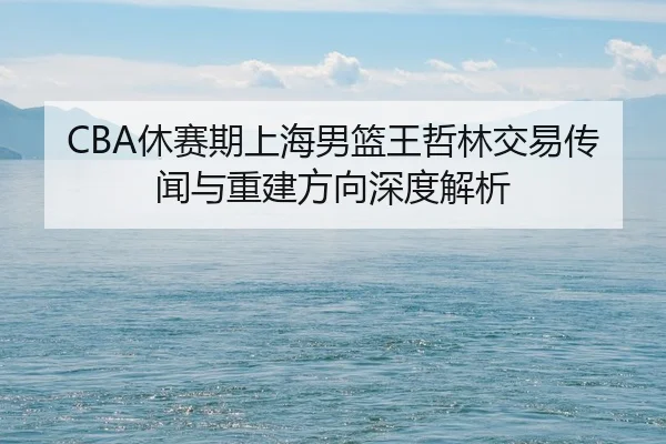 CBA休赛期上海男篮王哲林交易传闻与重建方向深度解析